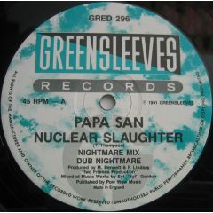 Papa San - Papa San - Nuclear Slaughter - 	Greensleeves Records