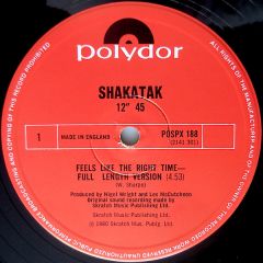 Shakatak - Shakatak - Feels Like The Right Time - Polydor