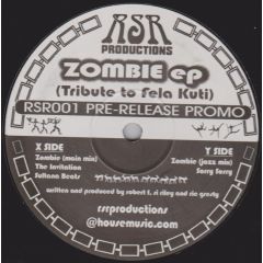 Rsr Productions - Rsr Productions - Zombie EP - Rsr 1