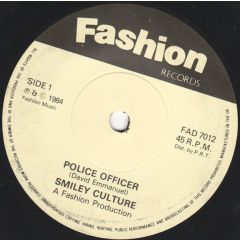 Smiley Culture / The Reprobates - Smiley Culture / The Reprobates - Police Officer - Fashion Records
