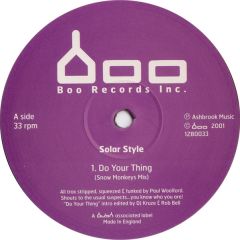 Solar Style - Solar Style - Do Your Thing - Bush Boo