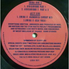 Noel Watson - Noel Watson - Africanisms / Swing It - United Sound Audio