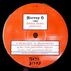 Harvey D - Disko Dubs (Volume One) - Tokyo Disko Records