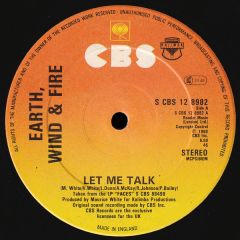 EARTH, WIND & FIRE - EARTH, WIND & FIRE - Let Me Talk - CBS