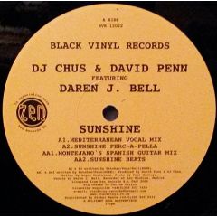 DJ Chus & David Penn - DJ Chus & David Penn - Sunshine - Black Vinyl