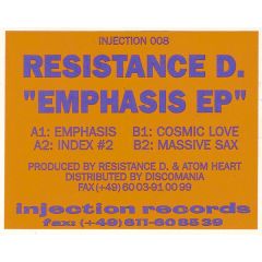 Resistance D - Resistance D - Emphasis EP - Injection Records