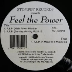 Scottie B & Karizma - Scottie B & Karizma - Feel The Power - Stompin' Records
