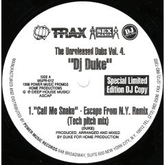 DJ Duke - DJ Duke - The Unreleased Dubs Vol. 4 - Power Music Records