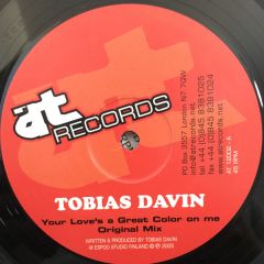 Tobias Davin - Tobias Davin - Your Love's A Great Color On Me - At Records