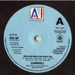 Lowrell - Lowrell - Mellow Mellow Right On - Avi Records