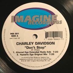 Charley Davidson - Charley Davidson - Don't Stop - Imagine Records