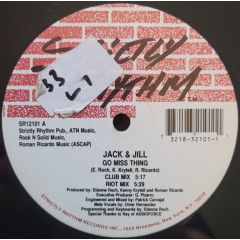 Jack And Jill - Jack And Jill - Go Miss Thing - Strictly Rhythm