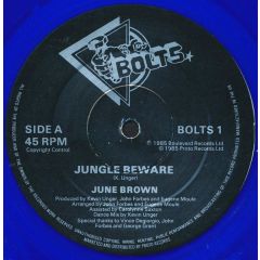 June Brown - June Brown - Jungle Beware (Blue Vinyl) - Bolts Records