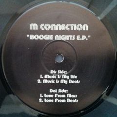 M Connection - M Connection - Boogie Nights EP - White