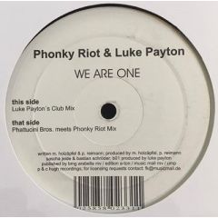 Phonky Riot & Luke Payton - Phonky Riot & Luke Payton - We Are One - Hugh Recordings