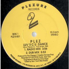 Plez - Plez - Luv 2 C U Dance - Plezure