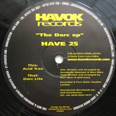 Darc Marc & Annabelle Newman - Darc Marc & Annabelle Newman - The Darc EP - Havok