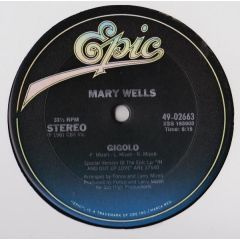 Mary Wells - Mary Wells - Gigolo - Epic