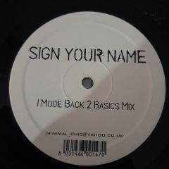 Unknown Artist - Unknown Artist - Sign Your Name - Global Net Records