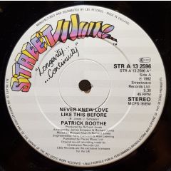Patrick Boothe - Patrick Boothe - Never Knew Love Like This Before - Streetwave