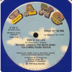 Michael Zager & The Moon Band Featuring Peabo Brys - Michael Zager & The Moon Band Featuring Peabo Brys - This Is The Life / Do It With Feeling - Bang Records