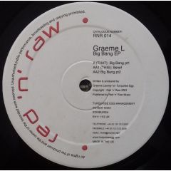 Graeme Laverty - Graeme Laverty - Big Bang EP - Red 'n' Raw Recordings