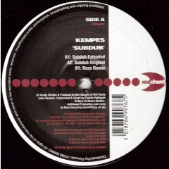 Kempes - Kempes - Subdub - Redchord