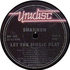 Shannon - Shannon - Let The Music Play - Unidisc