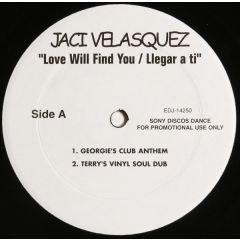 Jaci Velasquez - Jaci Velasquez - Love Will Find You - 	Sony Discos Dance