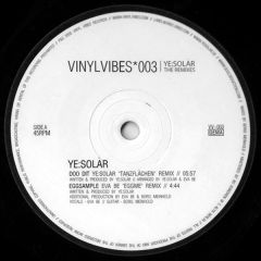 Ye:Solar - Ye:Solar - The Remixes - Vinyl Vibes