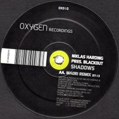 Niklas Harding Pres. Blackout - Niklas Harding Pres. Blackout - Shadows - Oxygen