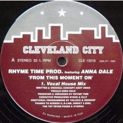 Rhyme Time Productions - Rhyme Time Productions - From This Moment On - Cleveland City