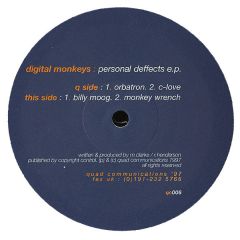 Digital Monkeys - Digital Monkeys - Personal Defects EP - Quad Comms