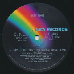 Gary Toms - Gary Toms - Turn It Out (Tear This Building Down) - MCA