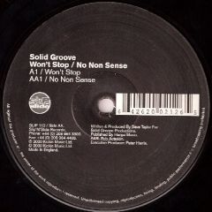 Solid Groove - Solid Groove - Won't Stop - Slip 'N' Slide