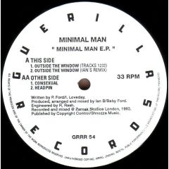 Minimal Man - Minimal Man - Minimal Man E.P. - Guerilla