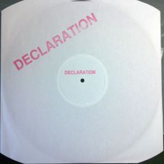 Declaration - Declaration - Declaration - Not On Label