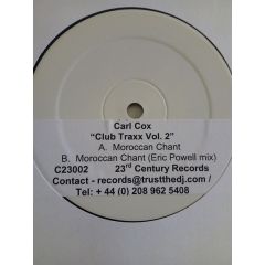 Carl Cox - Carl Cox - Club Traxx Vol. 2 - 23rd Century Records