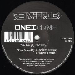 One Ii One - One Ii One - Legend / Sound In Fine - Reinforced