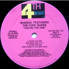 Shango Feat The Funk Queen - Shango Feat The Funk Queen - You'Re The One - 4th & Broadway