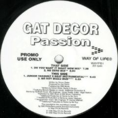 Gat Decor - Gat Decor - Passion - Way Of Life