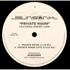 Sunsonik Feat. Jeremy Carr - Sunsonik Feat. Jeremy Carr - Private Room - Sonik 1