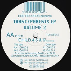 Tranceparents - Tranceparents - Tranceparents EP Volume 2 - Heidi Of Switzerland