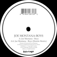 Joe Montana  - Joe Montana  - Boys - Sabotage Records