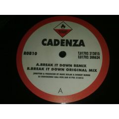 Cadenza - Cadenza - Break It Down - Friction Burns