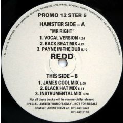 Redd - Redd - Mr Right - Hamster Records