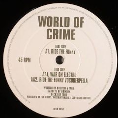 World Of Crime - World Of Crime - Ride The Funky - TCR