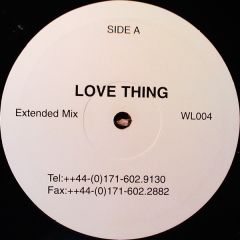 Unknown Artist - Unknown Artist - Love Thing - White Wl