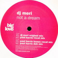 DJ Meri - DJ Meri - Not A Dream (Paul Harris Mixes) - Big Love