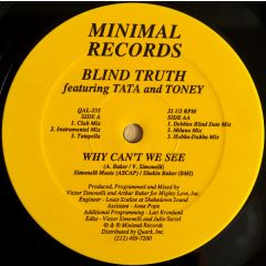 Blind Truth - Blind Truth - Why Can't We See - Minimal